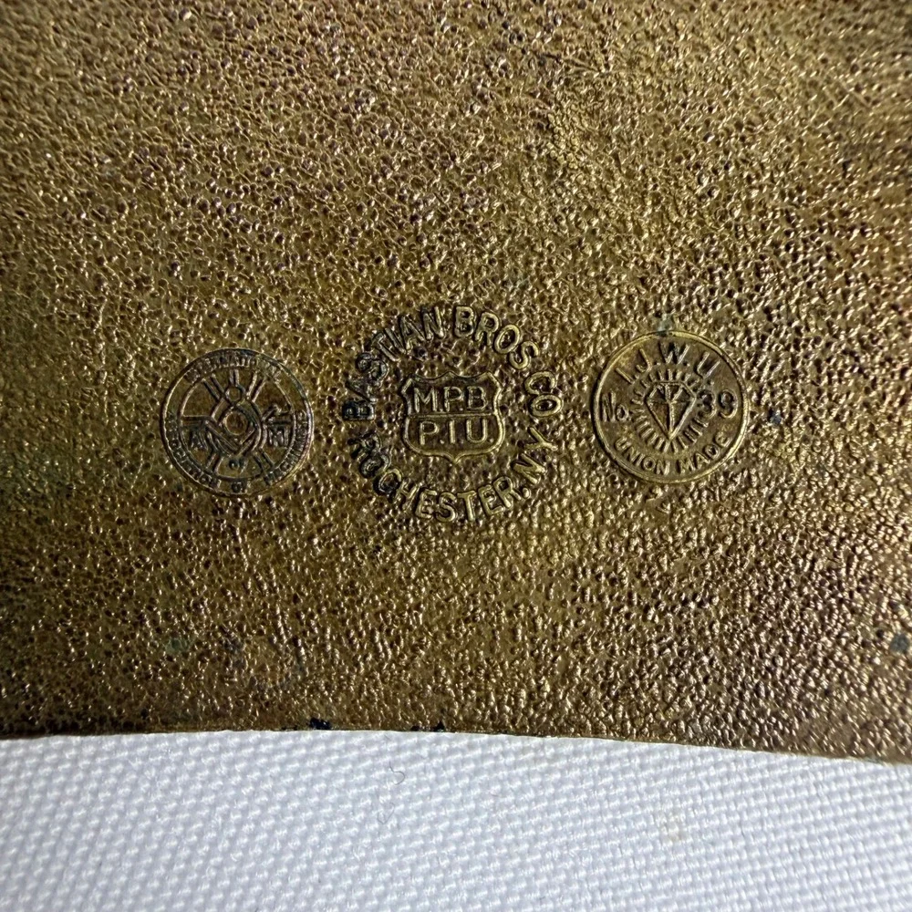 Vintage Brotherhood Maintenance‎ Way Employes BMWE Brass Belt Buckle Union Made